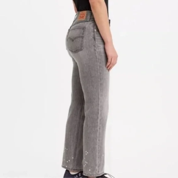 NWT Free People LEVI'S Low Pro Straight Loose Fit Jeans 90's Women's 24 - Picture 5 of 7